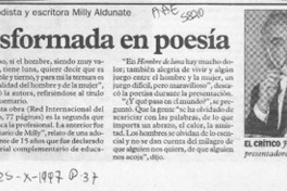 La Luna transformada en poesía  [artículo].