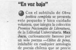 "En voz baja"  [artículo].