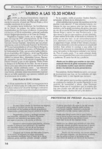Murió a las 10:30 horas  [artículo].