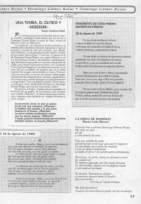 Una tumba, el olvido y "miserere"  [artículo] Sergio Gutiérrez Patri.
