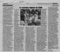 La extrema riqueza en Chile  [artículo] Jacobo Schatan.