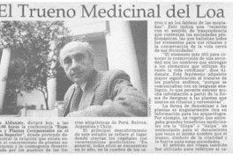 El Trueno medicinal del Loa  [artículo].