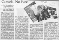 Cazuela, no puré  [artículo].