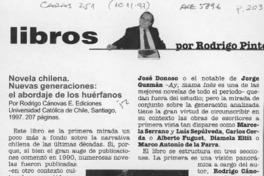 Novela chilena. Nuevas generaciones  [artículo] Rodrigo Pinto.