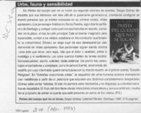 Urbe, fauna y sensibilidad  [artículo] P. D.