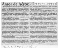 Amor de héroe  [artículo] Antonio J. Salgado.