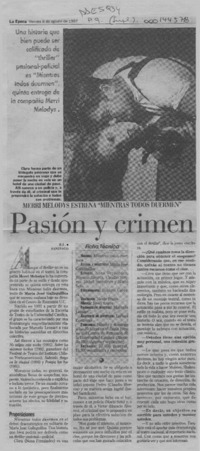 Pasión y crimen  [artículo] R. L.