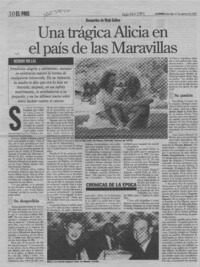 Una trágica Alicia en el país de las maravillas  [artículo] Hernán Millas.