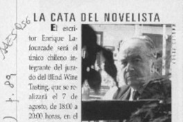 La Cata del novelista  [artículo].