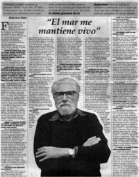 "El mar me mantiene vivo"