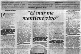 "El mar me mantiene vivo"