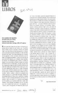 A la sombra del asombro  [artículo] Jorge Ossandón Gaete.