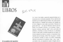 A la sombra del asombro  [artículo] Jorge Ossandón Gaete.