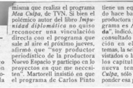 Martorell vinculado a "Mea culpa"?  [artículo].