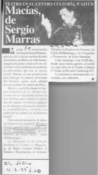 Macías, de Sergio Marras  [artículo].