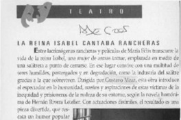 La Reina Isabel cantaba rancheras  [artículo].