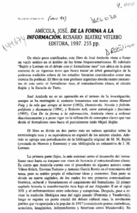 De la forma a la información  [artículo] Danilo Santos López.