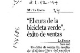 "El Cura de la camioneta verde", éxito de ventas  [artículo].