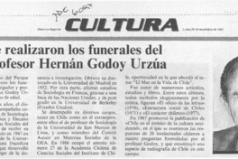 Se realizaron los funerales del profesor Hernán Godoy Urzúa  [artículo].