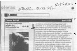 Cambio de piel  [artículo] Andrés Gómez B.