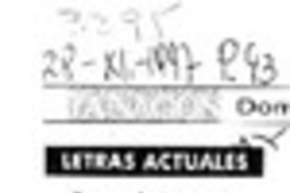 Letras actuales  [artículo].