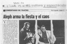 Alpeh arma la fiesta y el caos  [artículo].