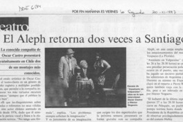 El Aleph retorna dos veces a Santiago  [artículo].