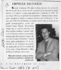 Empresa solitaria  [artículo].