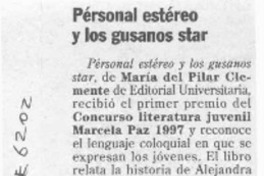 Pérsonal estéreo y los gusanos star  [artículo].