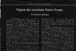 Figura del novelista Pedro Prado  [artículo] Guillermo Gotschlich.