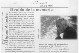 Miguel Arteche, el ruido de la memoria