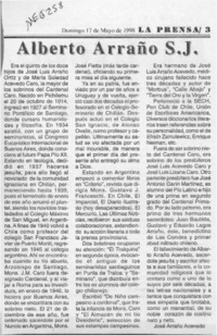 Alberto Arraño Acevedo, S.J.