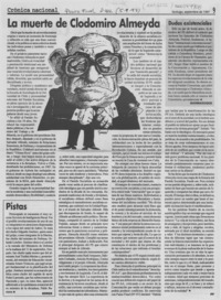 La Muerte de Clodomiro Almeyda