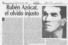 Rubén Azócar, el olvido injusto