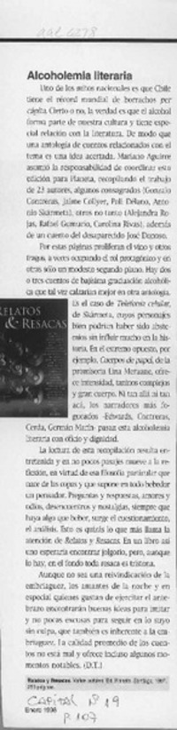 Alcoholemia literaria  [artículo] D. T.