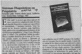 Sistemas diagnósticos en psiquiatría  [artículo] Ramón Florenzano Urzúa.