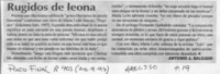Rugidos de leona  [artículo] Antonio J. Salgado.