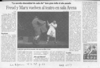 Freud y Marx vuelven al teatro en sala Arena  [artículo] C. R.