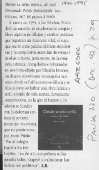 Desde la otra orilla  [artículo] A. B.