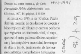 Desde la otra orilla  [artículo] A. B.