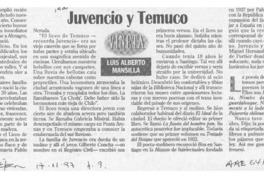 Juvencio y Temuco  [artículo] Luis Alberto Mansilla.