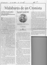 Malabares de un cronista  [artículo] Jessica Atal.