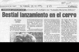 Bestial lanzamiento en el cerro  [artículo].