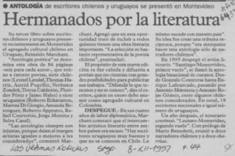 Hermanados por la literatura  [artículo].