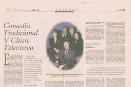 Comedia tradicional y chiste televisivo