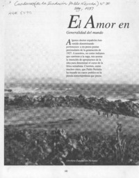 El amor en la obra Nerudiana  [artículo] Antonio Campaña.