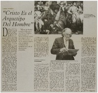 Cristo es el arquetipo del hombre