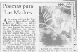 Poemas para las madres  [artículo].