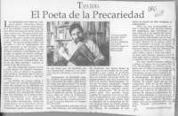 El poeta de la precariedad  [artículo] Carolina Andonie Dracos.