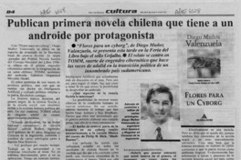 Publican primera novela chilena que tiene a un androide por protagonista  [artículo] J. I. V.